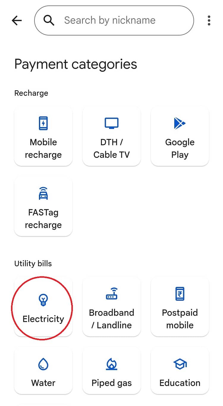 Check UGVCL Bill using Google Pay