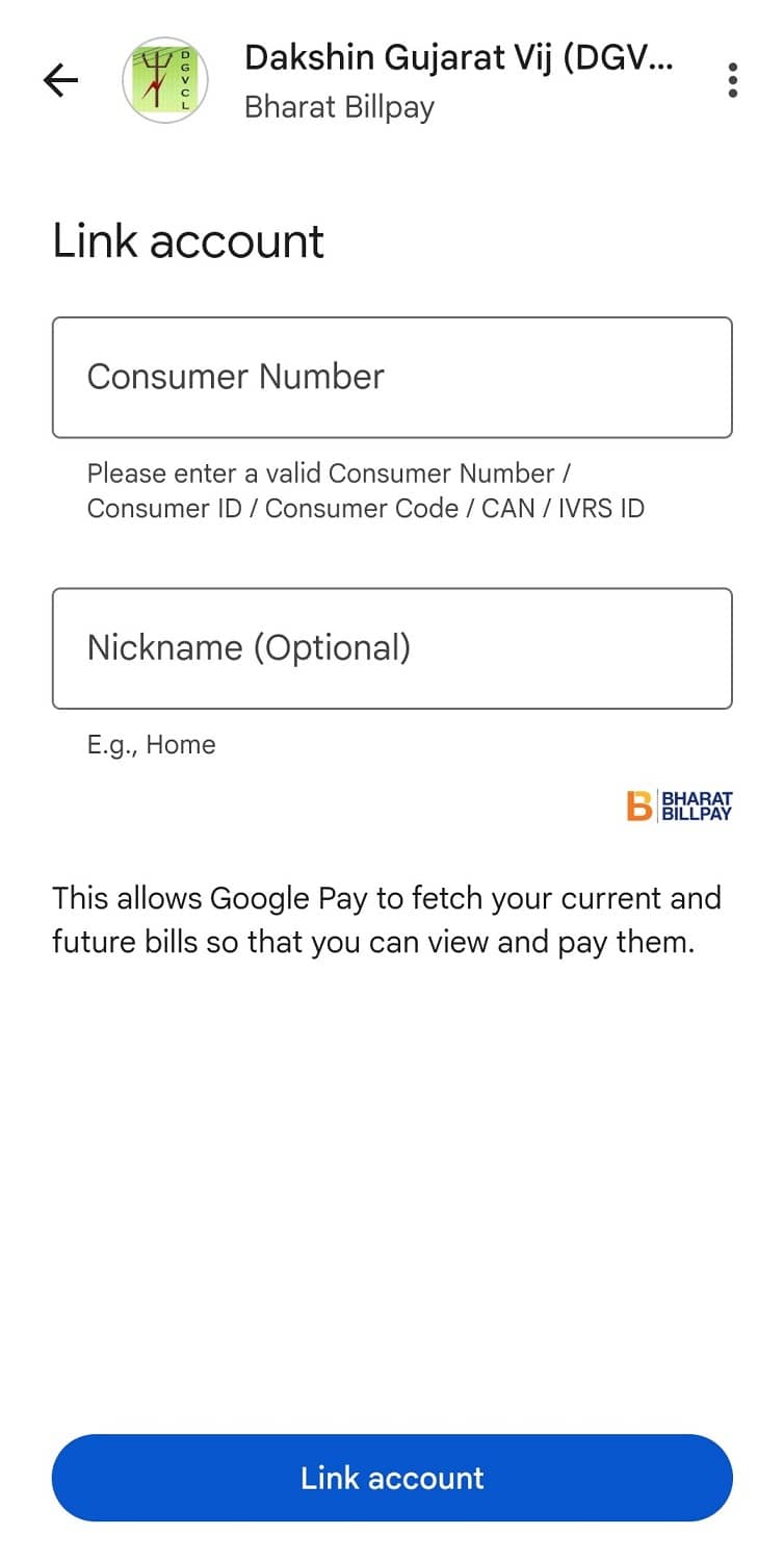 dgvcl bill check using gpay