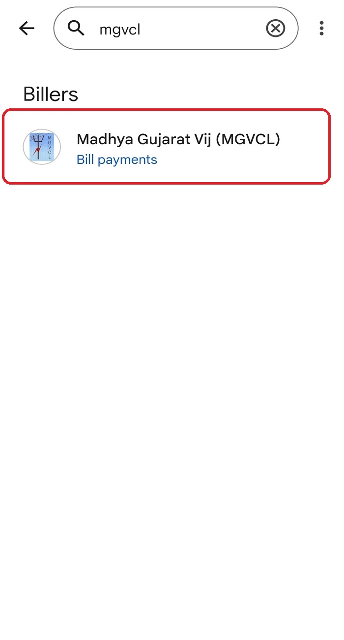 Check MGVCL Bill using Google Pay