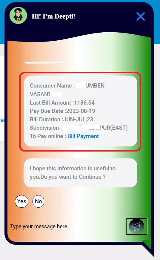 DGVCL Bill Check