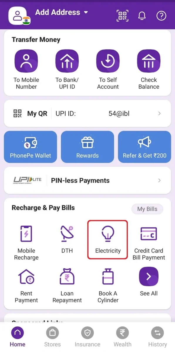 MGVCL Bill Pay using Phone Pe